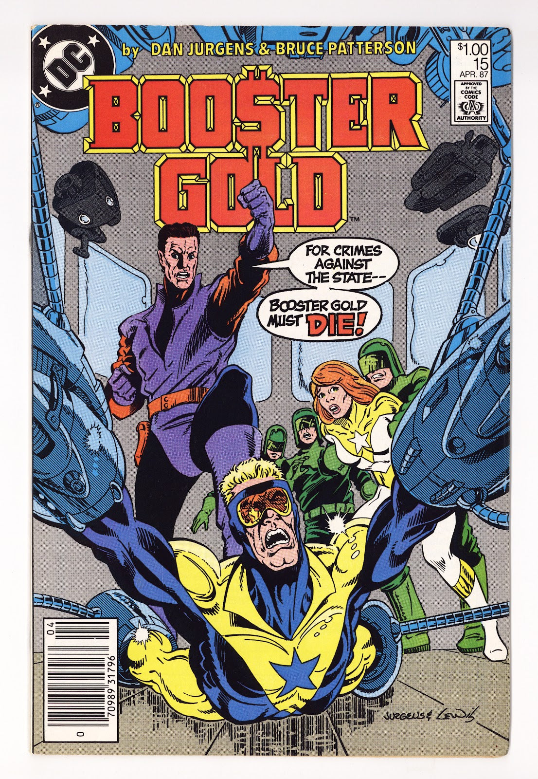 Booster Gold Vol 1 15  Low Grade   (1987)   Canadian Price Variant  