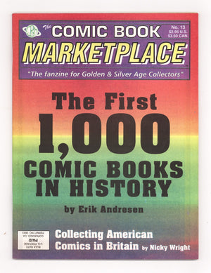 Comic Book Marketplace Vol 1 13 VF- (7.5) (1992)