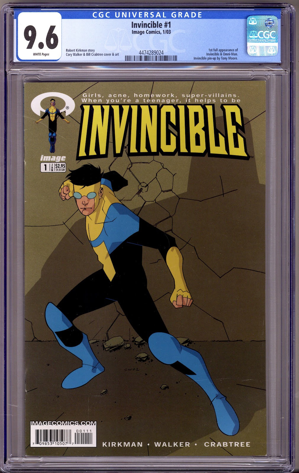 Invincible 1 CGC 9.6 (NM+) (2003) 