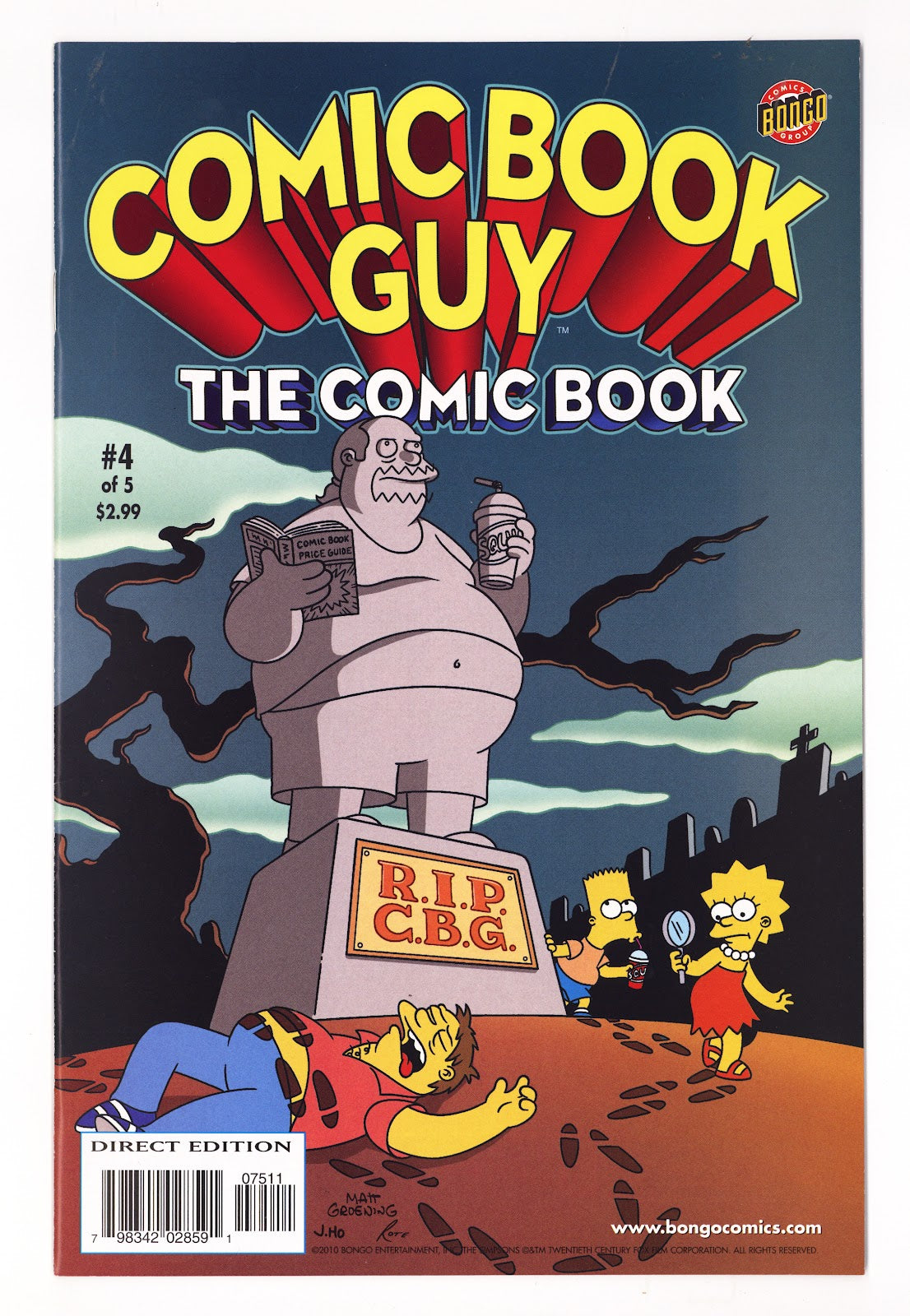 Bongo Comics Presents Comic Book Guy: The Comic Book   4  VF/NM (9.0)   (2010)     