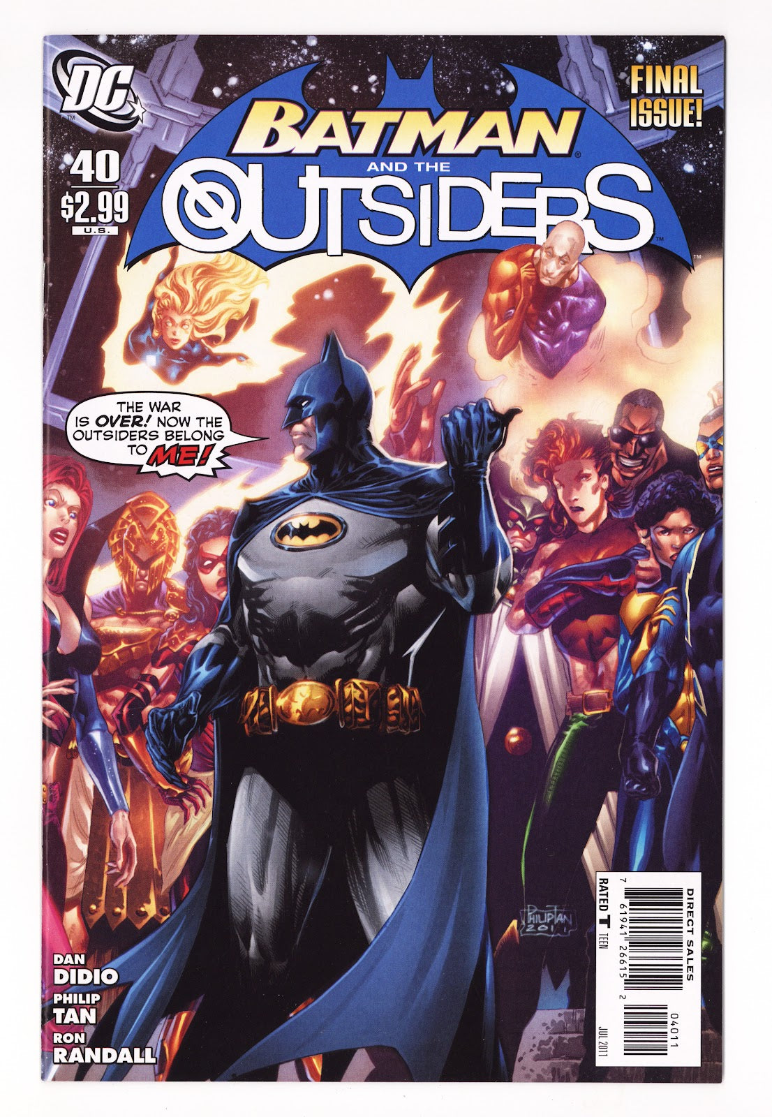 Batman and the Outsiders Vol 4 40  High Grade   (2011)     