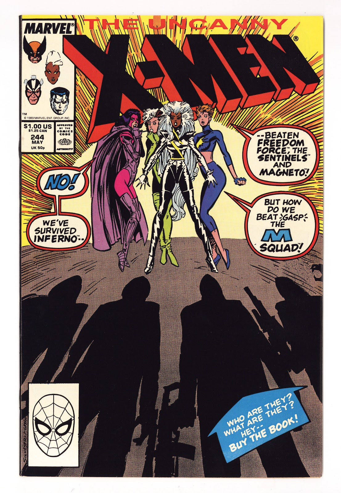The Uncanny X-Men Vol 1 244  VF/NM (9.0)   (1989)