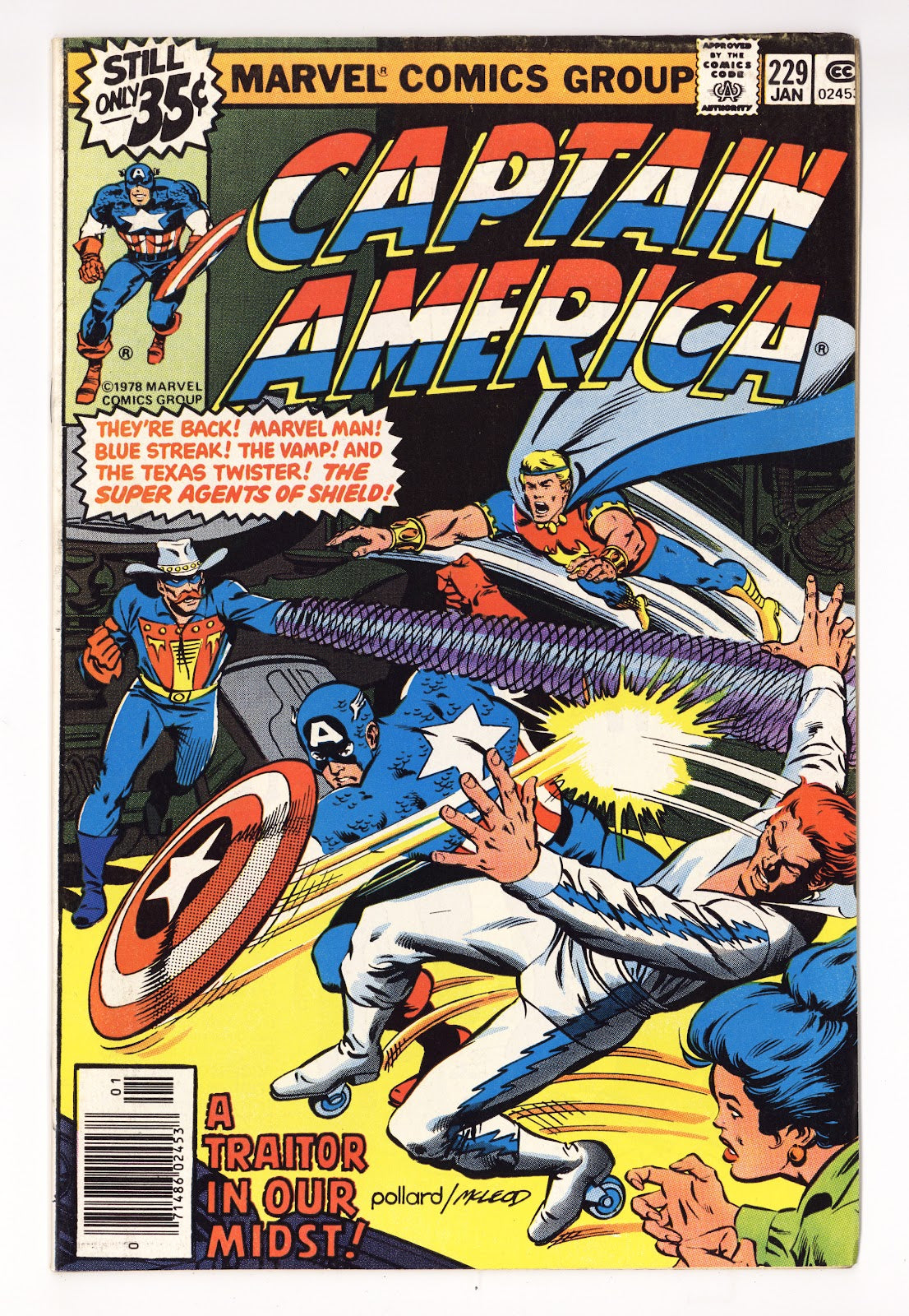Captain America Vol 1 229  Mid Grade   (1979)     