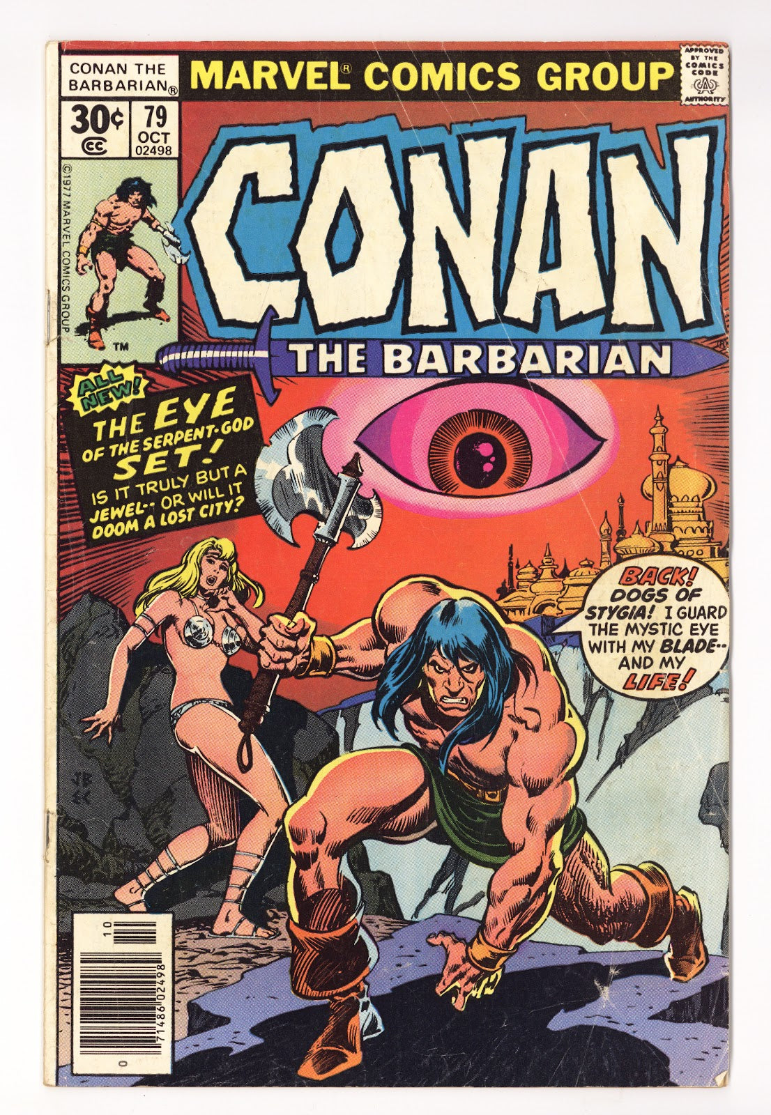Conan the Barbarian Vol 1 79  Very Low Grade   (1977)   30¢  