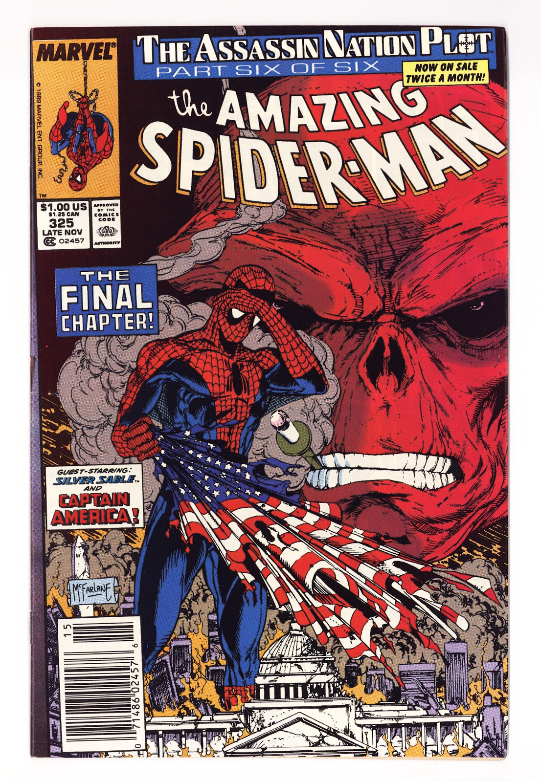 The Amazing Spider-Man Vol 1 325 VF (8.0) (1989) Newsstand 