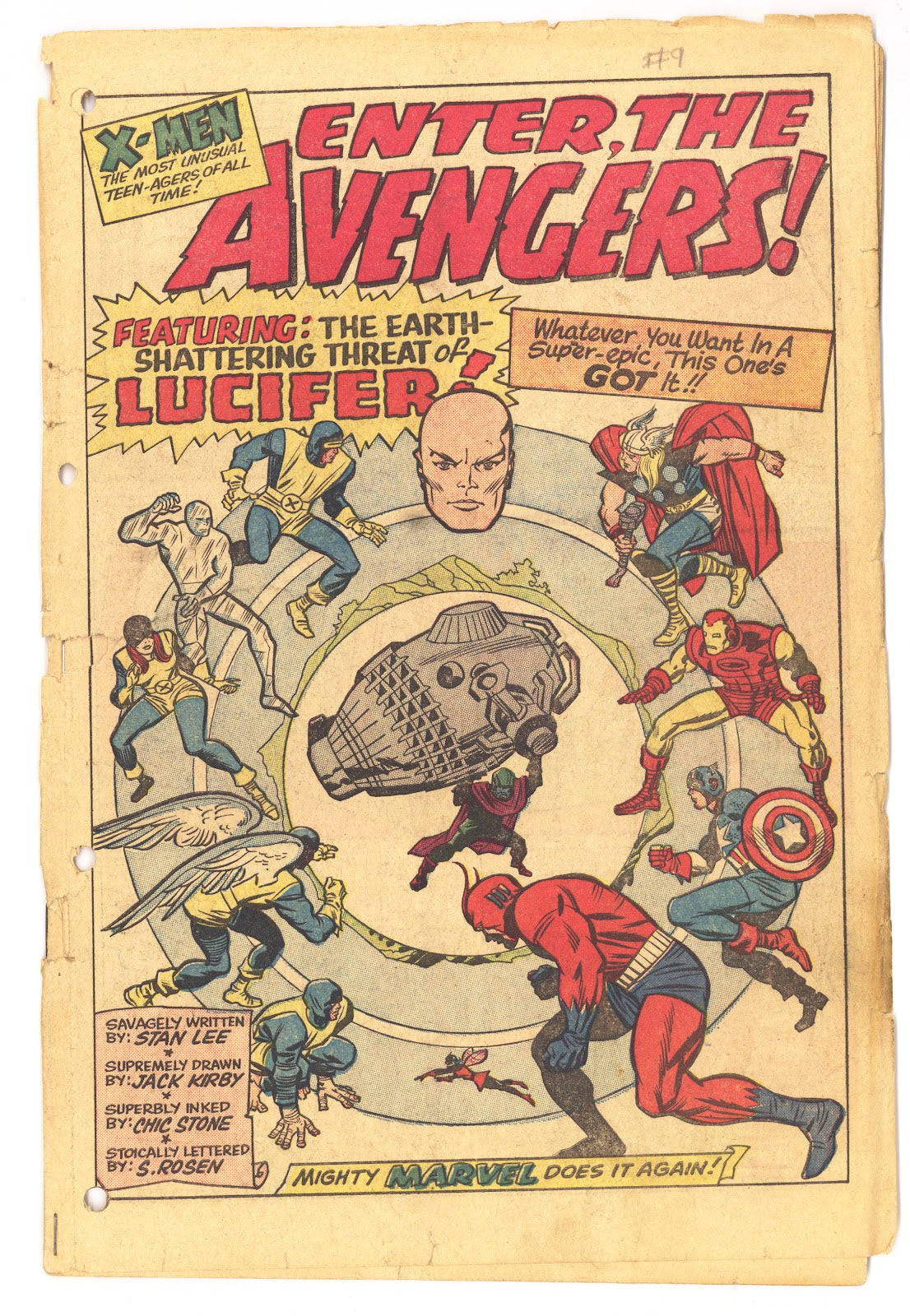 The X-Men Vol 1 9 Coverless, Last Page Missing (1965) 