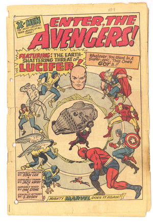 The X-Men Vol 1 9 Coverless, Last Page Missing (1965)