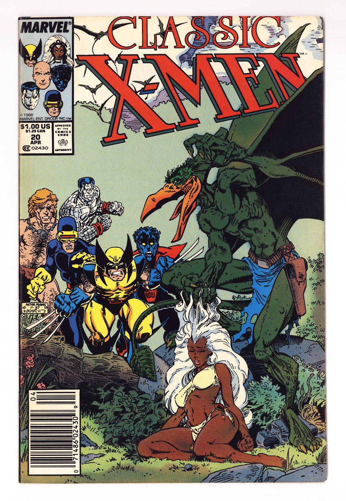 Classic X-Men 20 Mid Grade (1988) Newsstand 