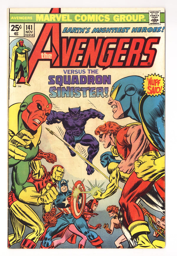 The Avengers Vol 1 141  VG/FN (5.0)   (1975)
