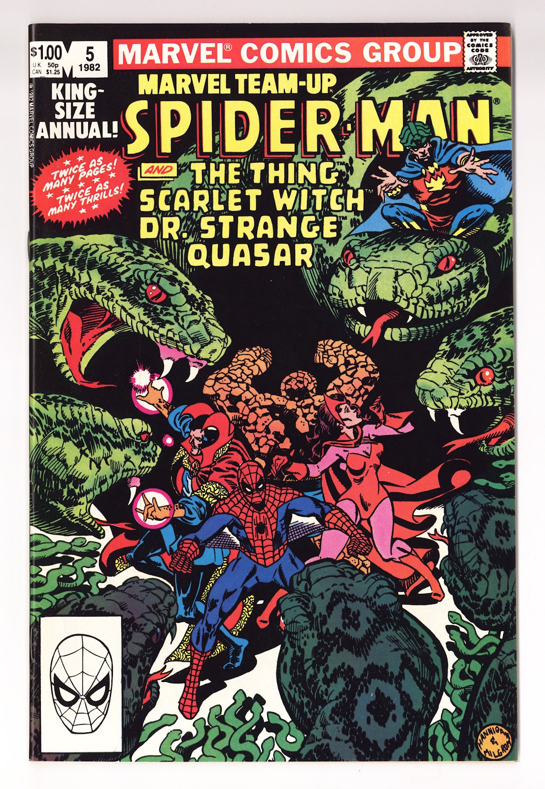 Marvel Team-Up Annual Vol 1 5 High Grade (1982) 