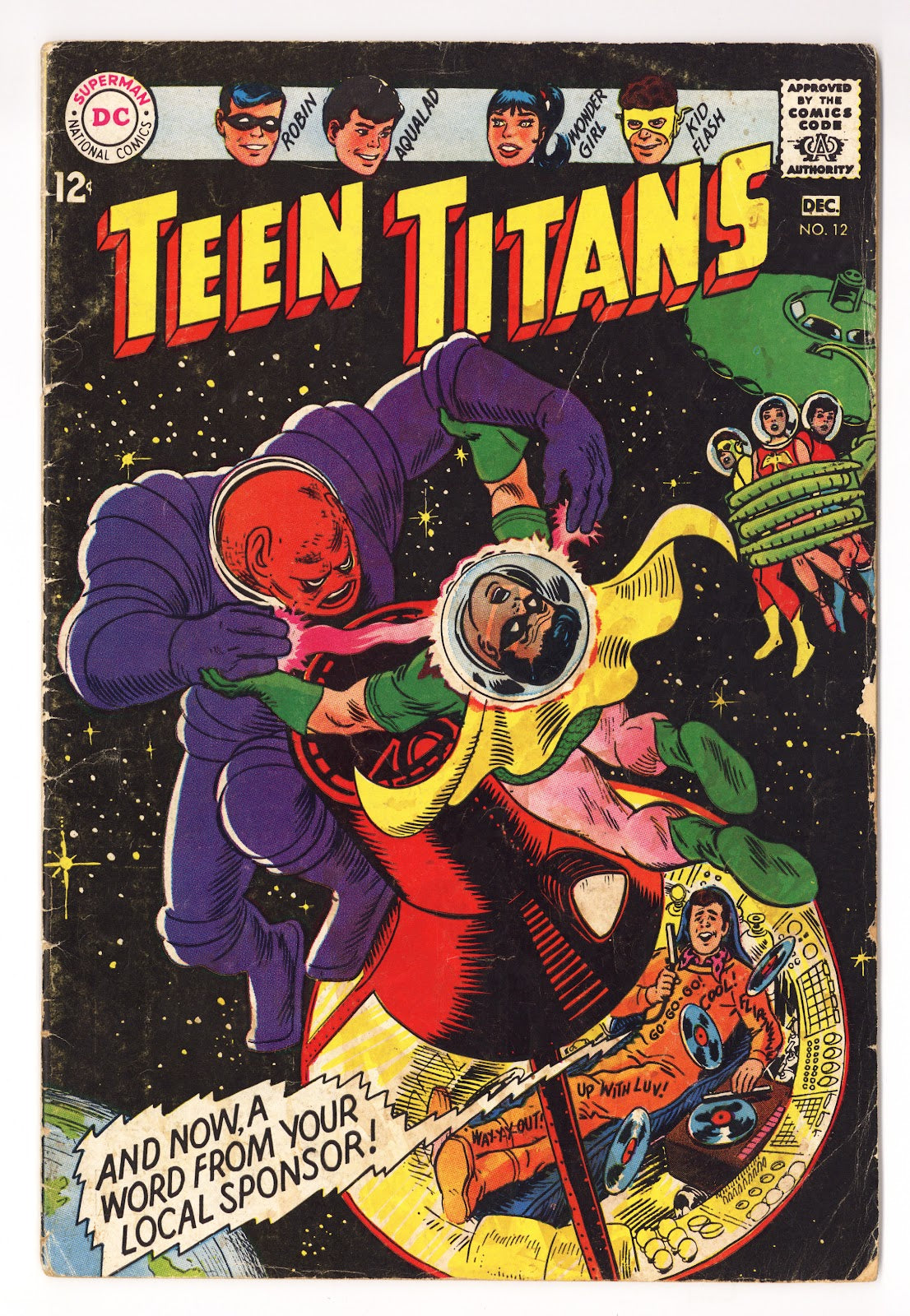 Teen Titans Vol 1 12  GD/VG (3.0)   (1967)     