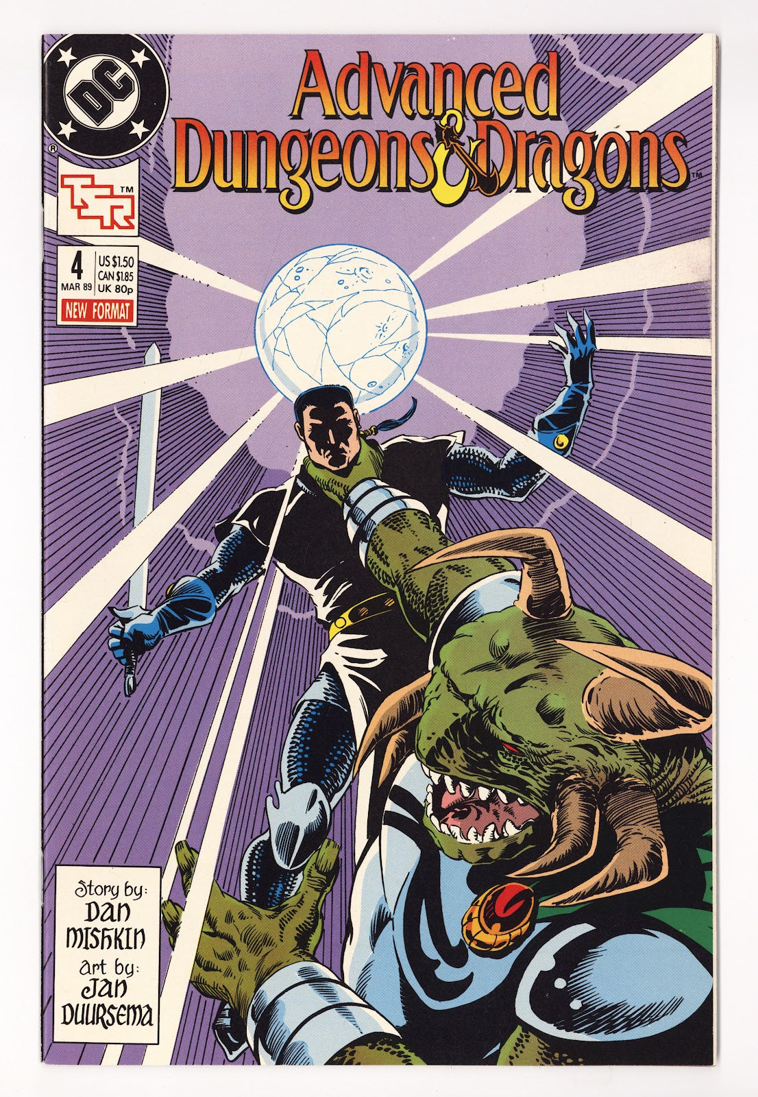 Advanced Dungeons & Dragons Comic Book 4 High Grade (1989) Direct 