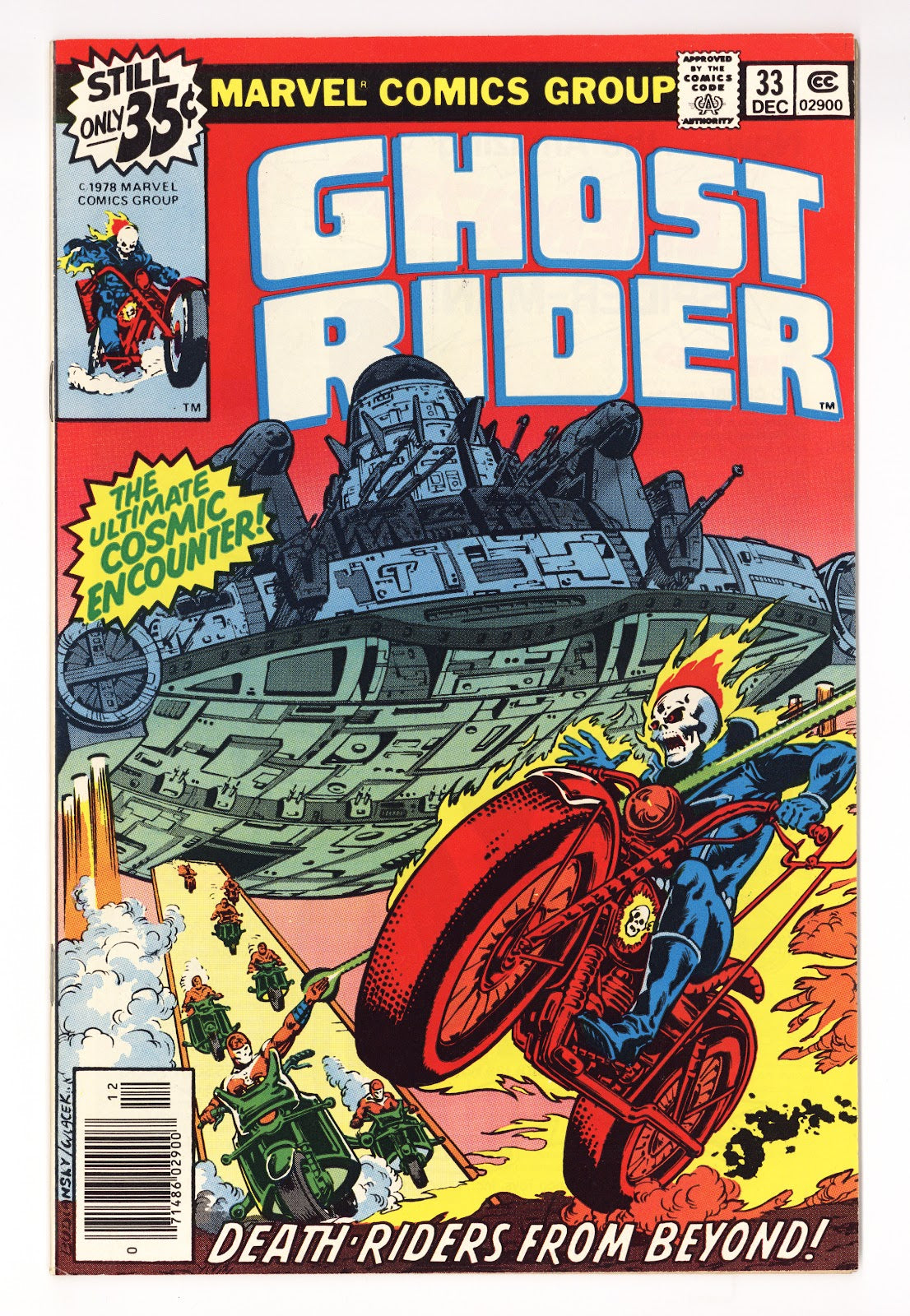 Ghost Rider Vol 1 33  Mid Grade   (1978)     