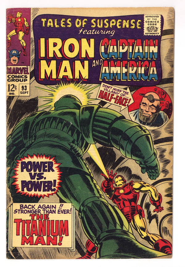 Tales of Suspense Vol 1 93  VG/FN (5.0)   (1967)