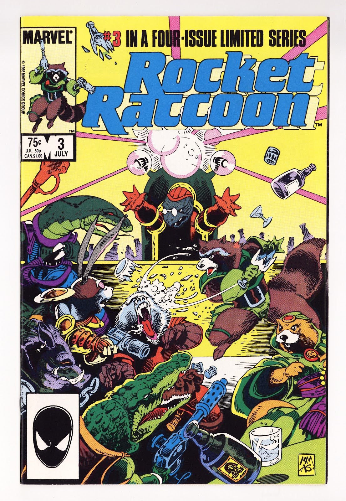 Rocket Raccoon Vol 1 3 FN/VF (7.0) (1985) 