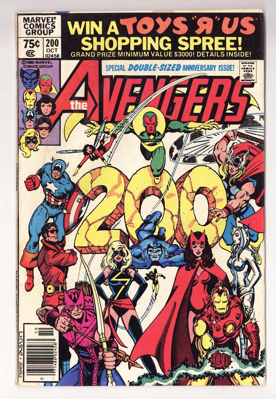 The Avengers Vol 1 200  Low Grade   (1980)   Newsstand  