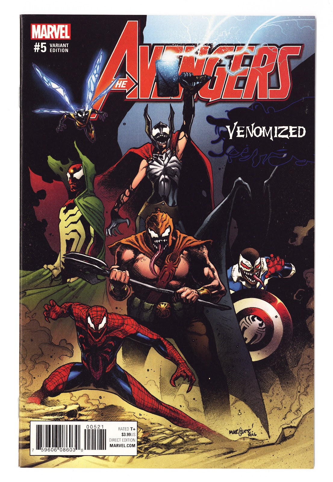 Avengers Vol 7 5 High Grade (2017) Marquez Variant 