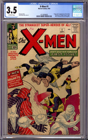 The X-Men Vol 1 1 CGC 3.5 (VG-) (1963)