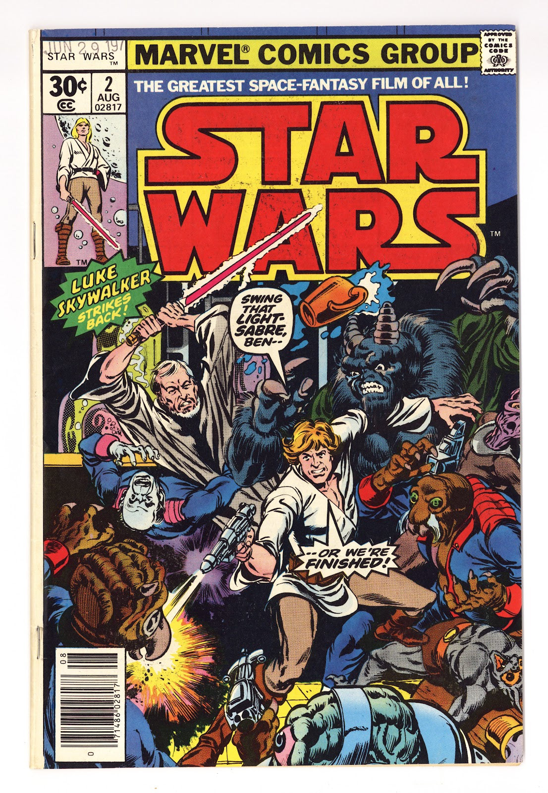 Star Wars Vol 1 2 FN (6.0) (1977) 30¢ 