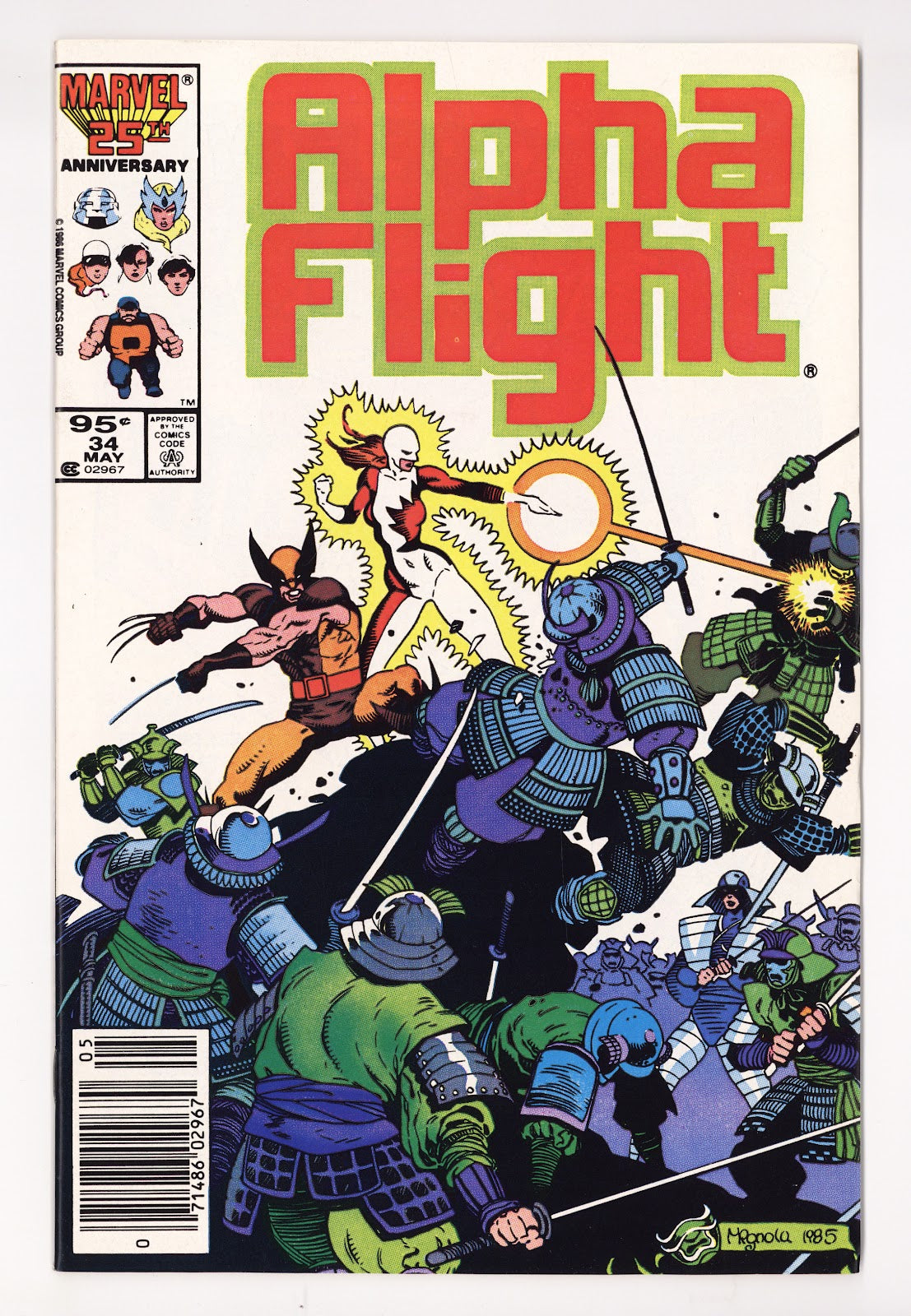 Alpha Flight Vol 1 34 VF+ (8.5) (1986) Canadian Price Variant 