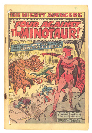 The Avengers Vol 1 17 Coverless (1965)
