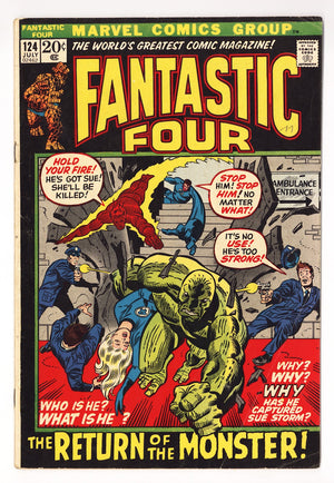 Fantastic Four Vol 1 124  VG- (3.5)   (1972)