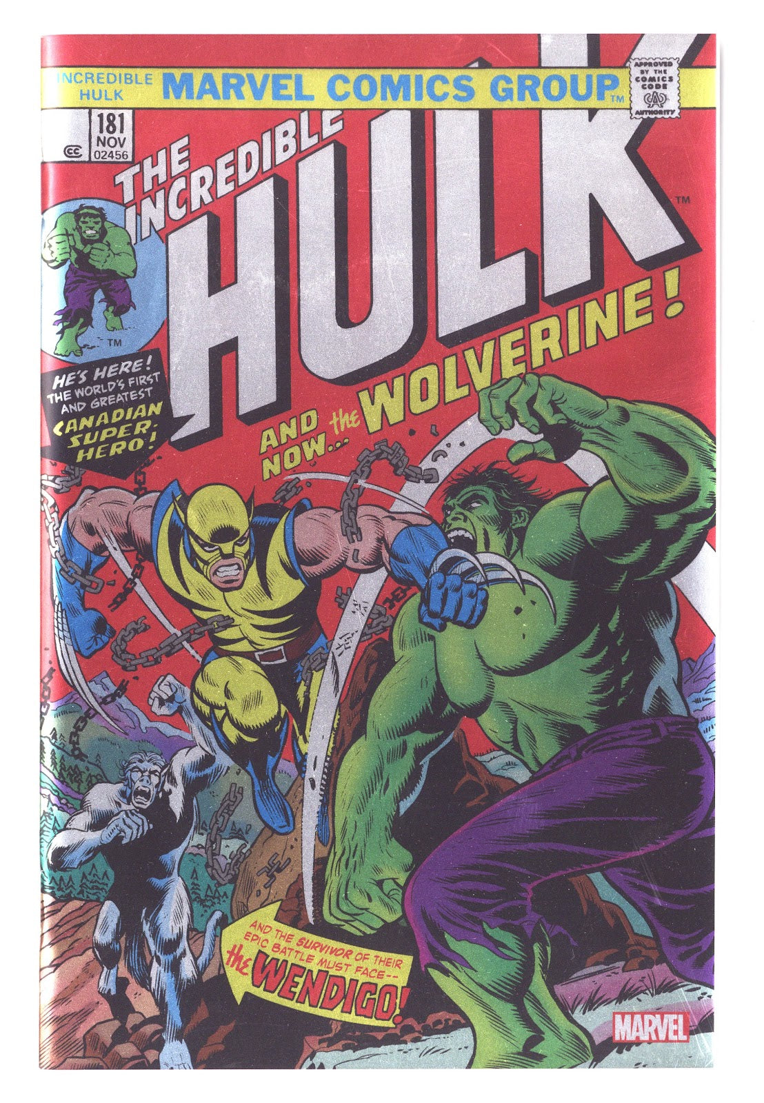 Incredible Hulk No. 181 Facsimile Edition [nn] High Grade (2023) Foil Variant 