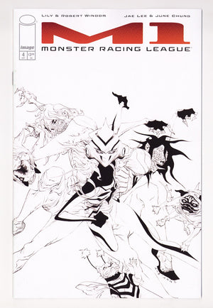 M1 Monster Racing League  4 Lee  B&W Incentive VF/NM (9.0) VF/NM (9.0) (2026)