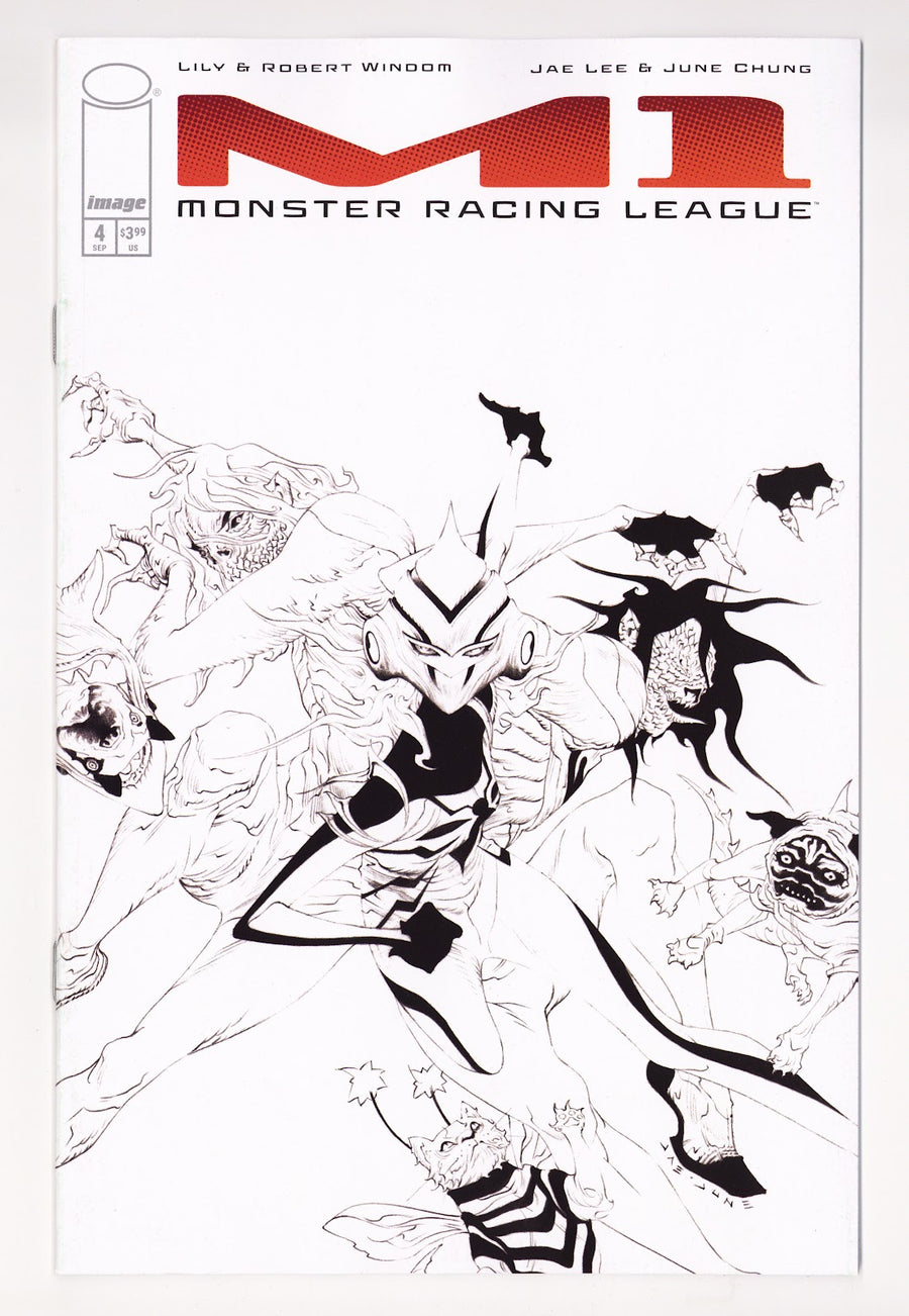 M1 Monster Racing League  4 Lee  B&W Incentive VF/NM (9.0) VF/NM (9.0) (2026)