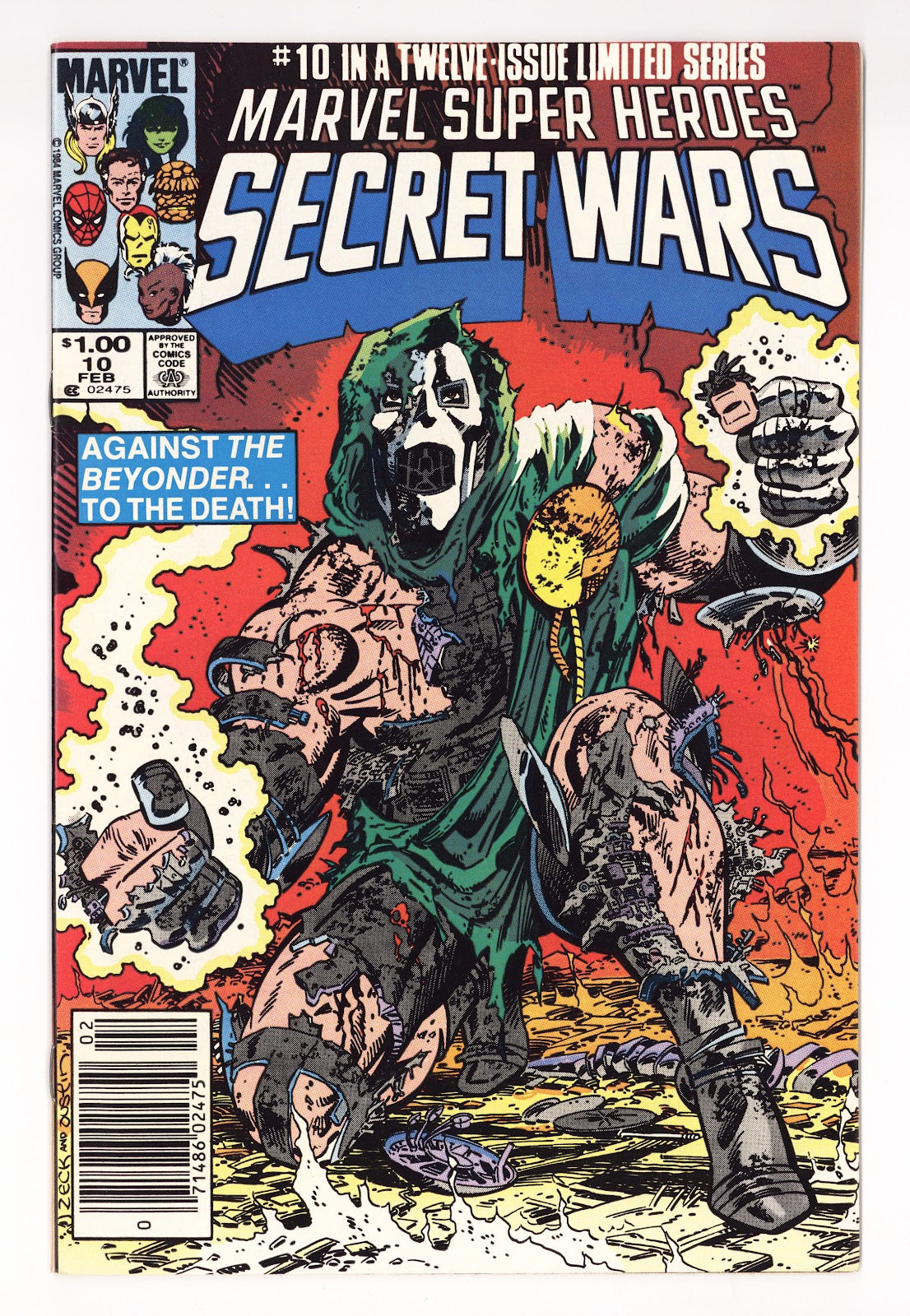 Marvel Super-Heroes Secret Wars Vol 1 10 VF+ (8.5) (1985) Canadian Price Variant 