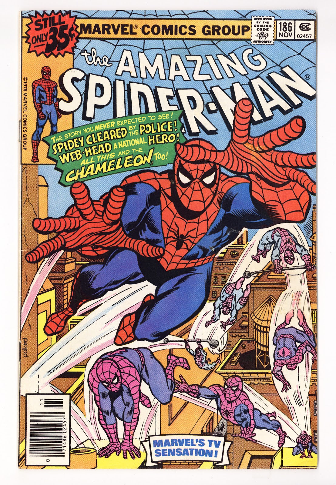 The Amazing Spider-Man Vol 1 186 FN- (5.5) (1978)  