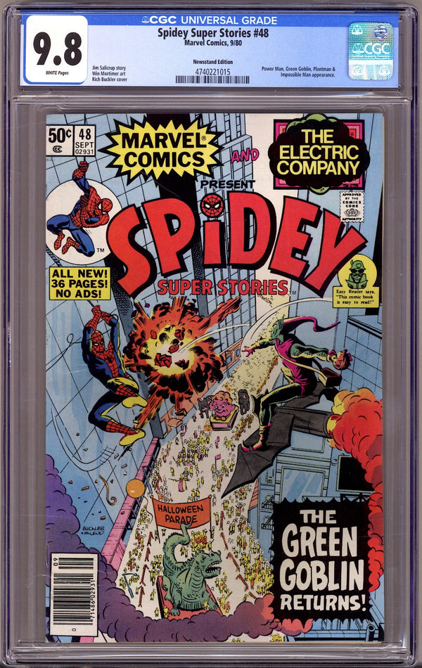 Spidey Super Stories 48 CGC 9.8 (NM/M) (1980) Newsstand