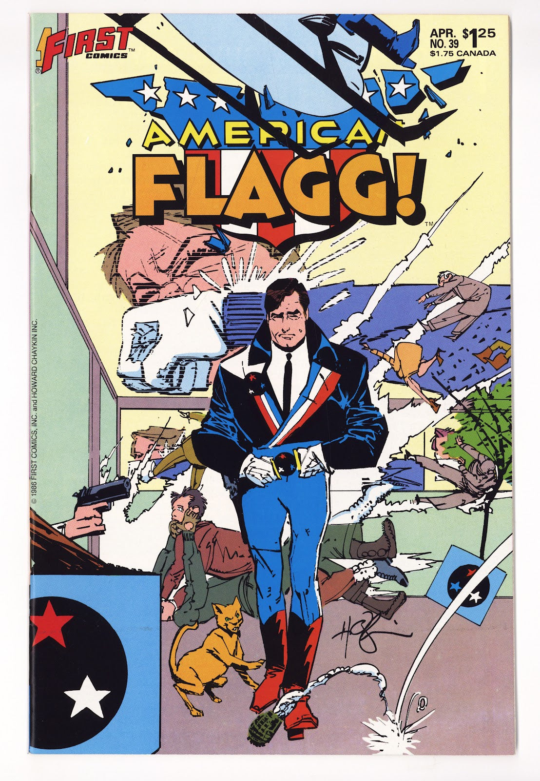 American Flagg! Vol 1 39 Mid Grade (1987) 