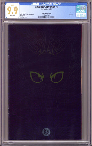Absolute Catwoman   1 CGC 9.9 (MINT)   (2026) Logo Foil  Variant