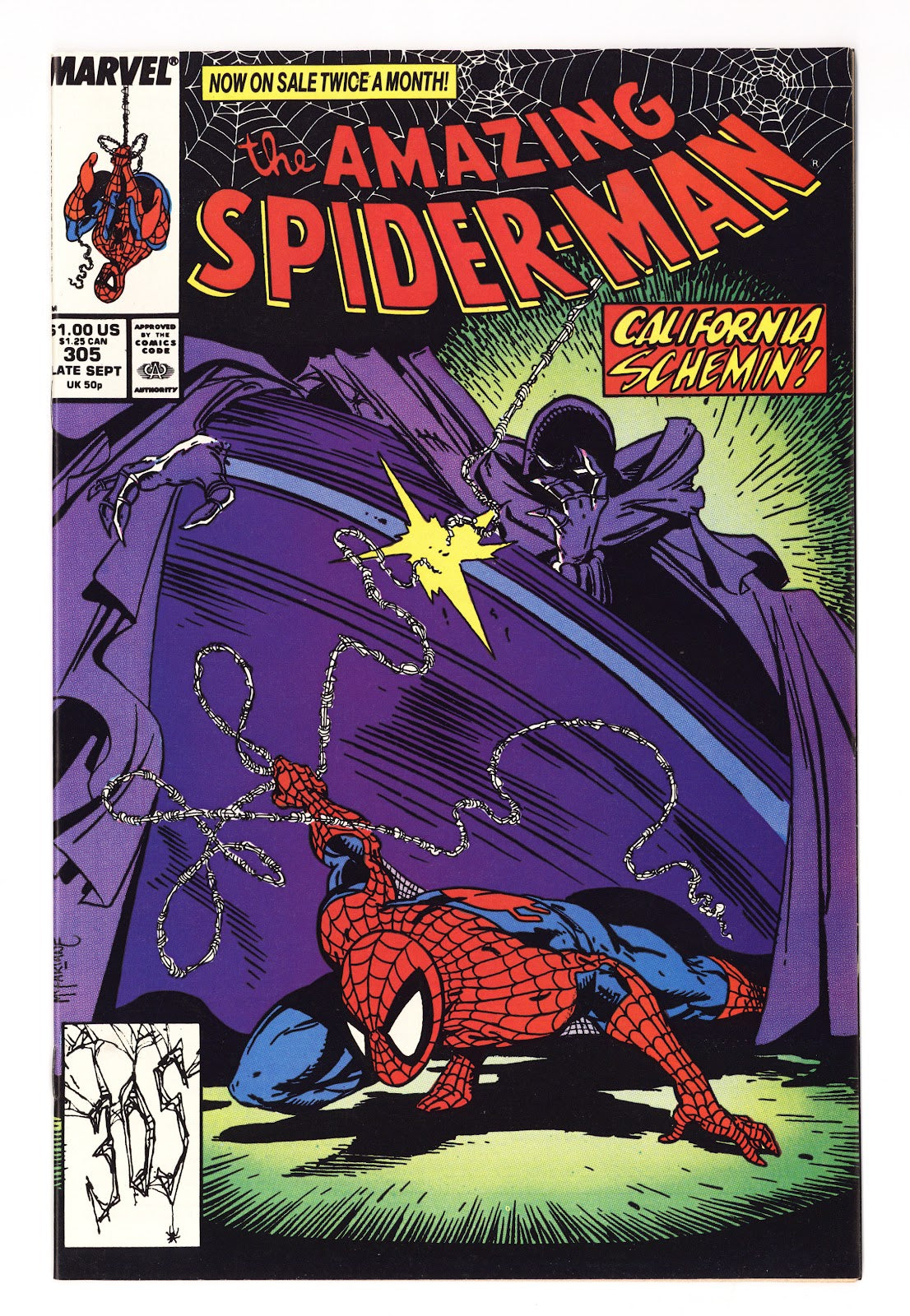 The Amazing Spider-Man Vol 1 305  NM- (9.2)   (1988)