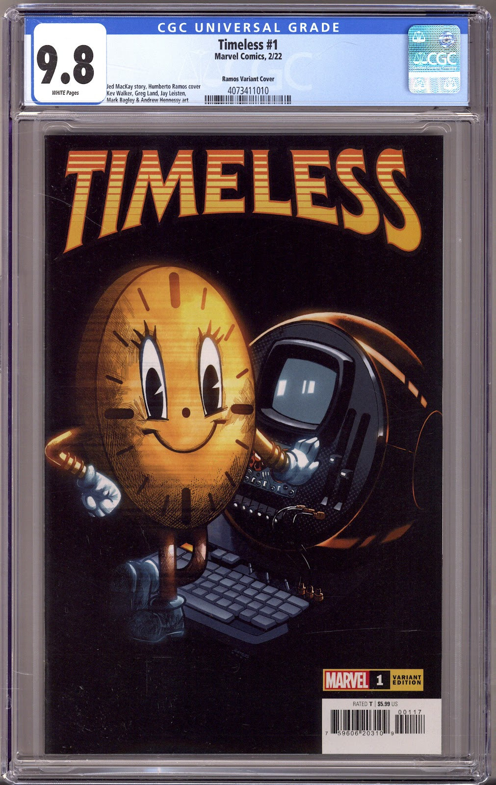 Timeless Vol 1 1 CGC 9.8 (NM/M) (2022) Ramos Variant 