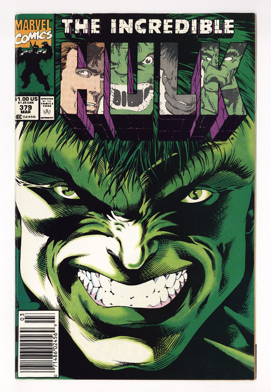 The Incredible Hulk Vol 1 379  Mid Grade   (1991)   Newsstand  