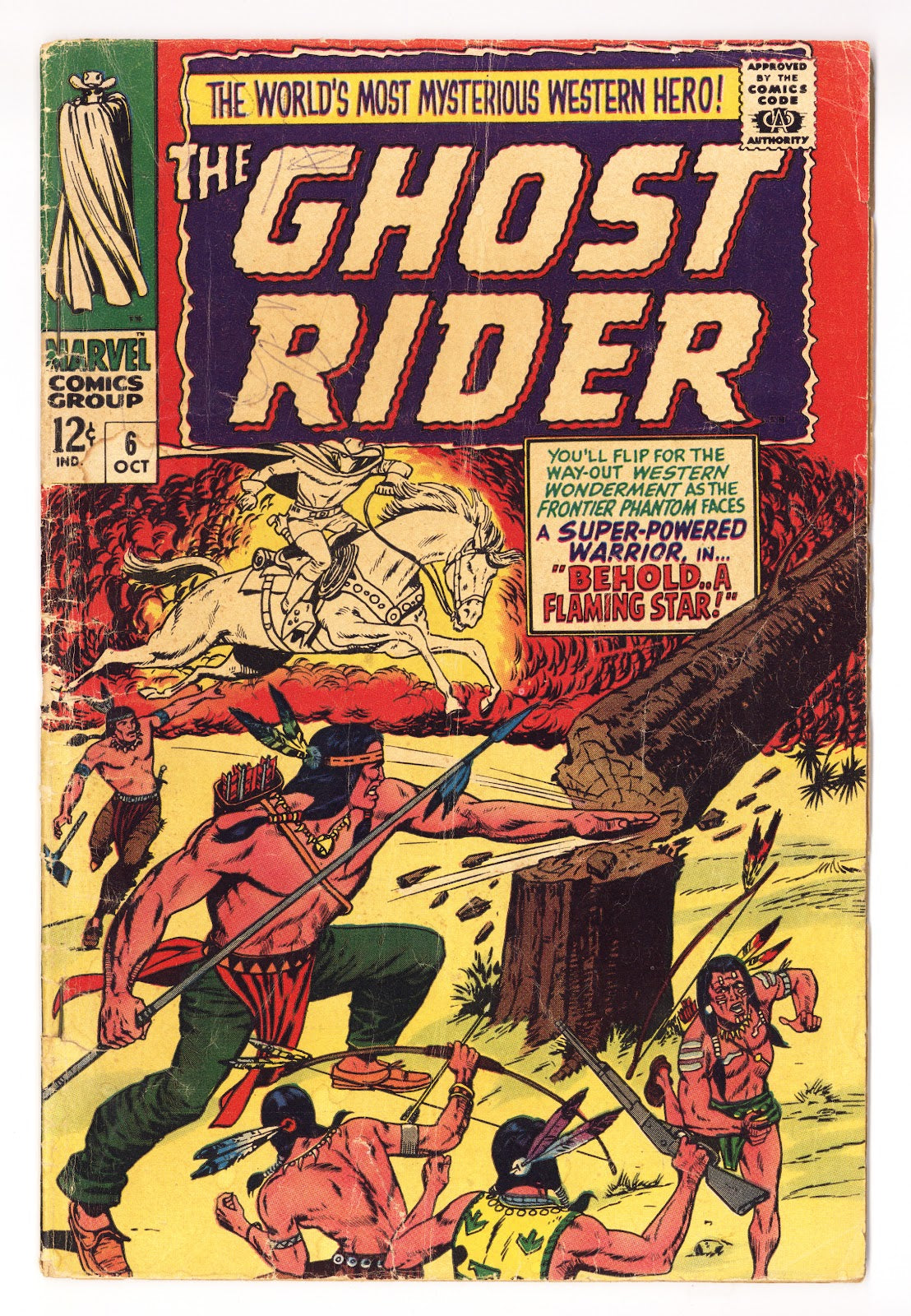 The Ghost Rider 6 GD+ (2.5) (1967)  