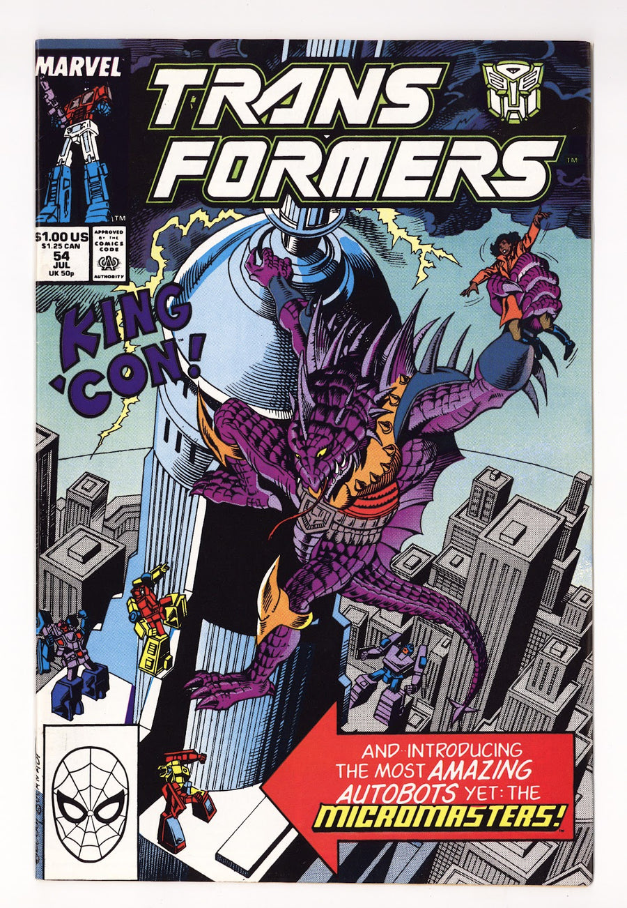 The Transformers Vol 1 54  VF- (7.5)   (1989)     