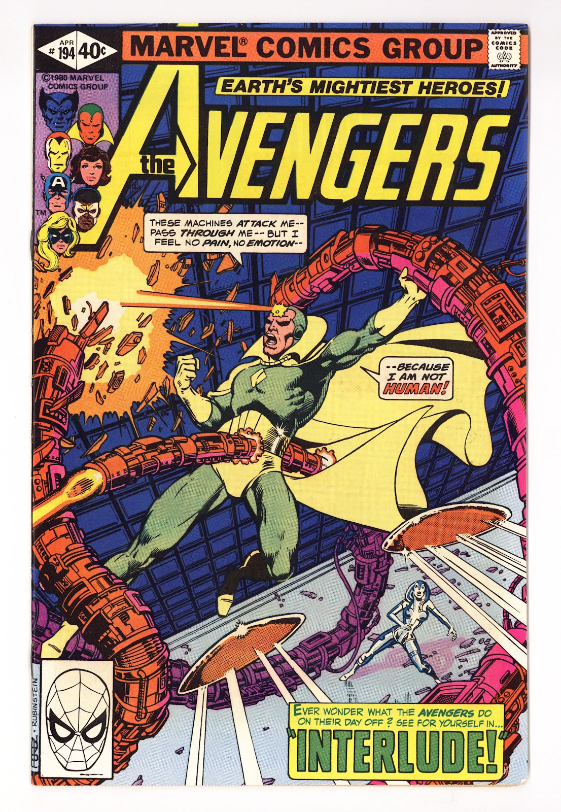 The Avengers Vol 1 194  Mid Grade   (1980)     