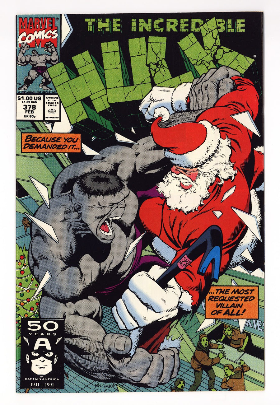 The Incredible Hulk Vol 1 378  Mid Grade   (1991)     