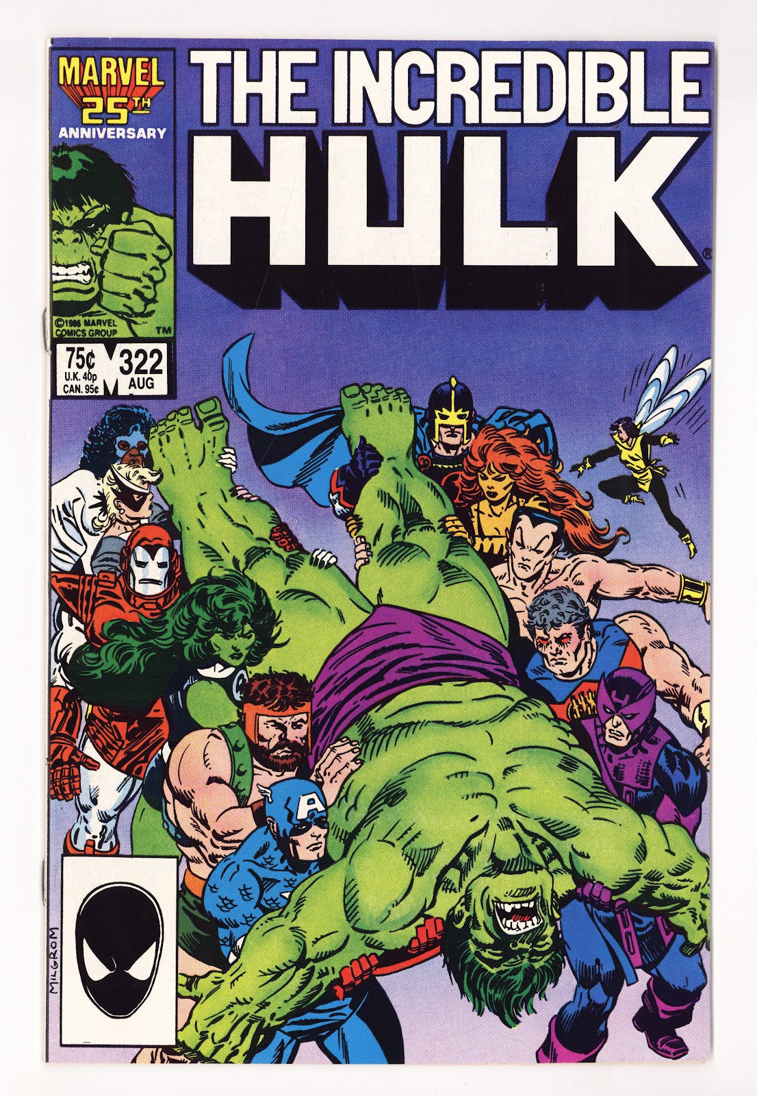 The Incredible Hulk Vol 1 322  High Grade   (1986)   Direct  