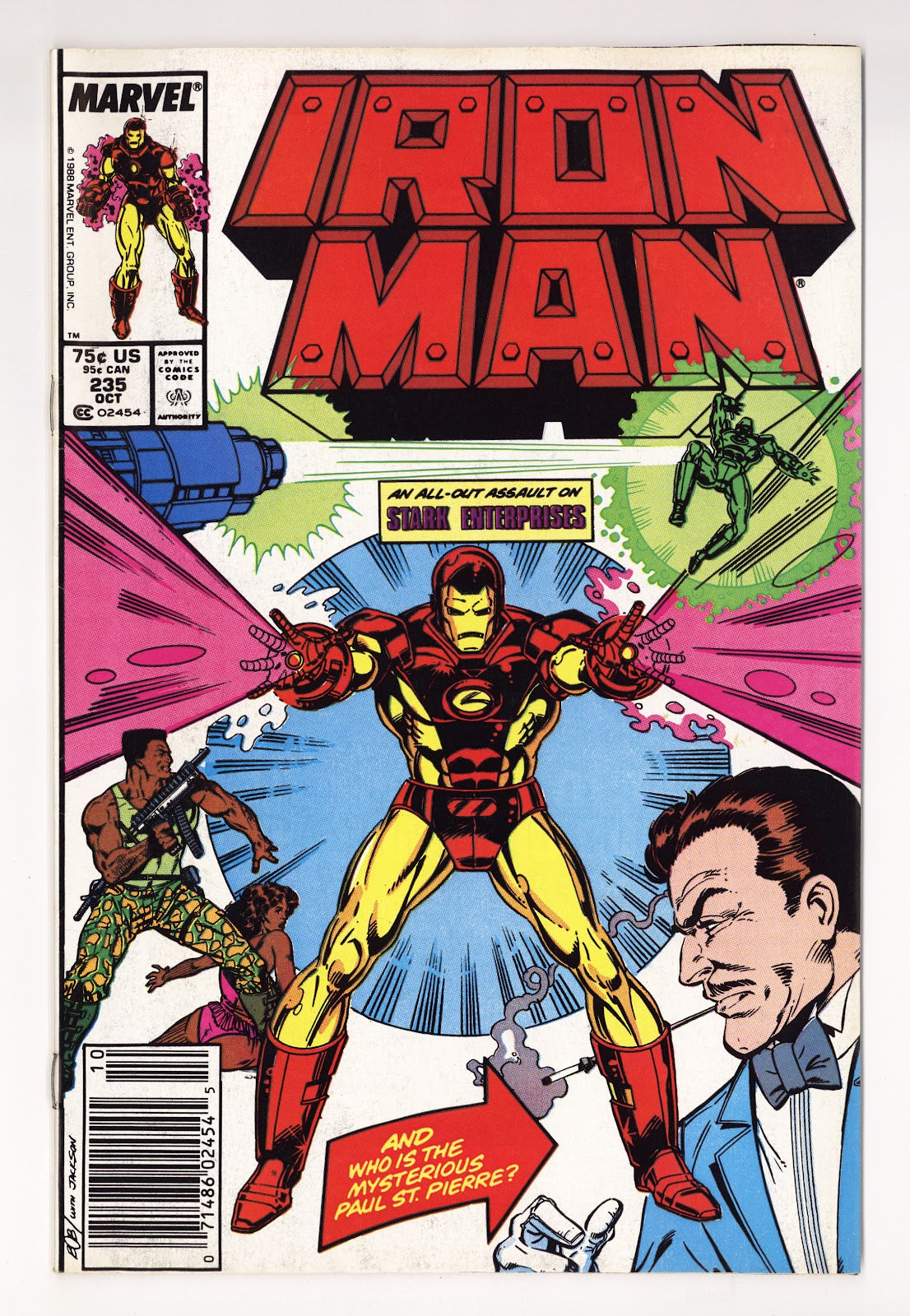 Iron Man Vol 1 235  Mid Grade   (1988)   Newsstand