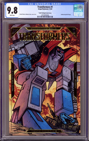 Transformers   1 CGC 9.8 (NM/M)   (2023) Star Scream Gold Foil  10th Print