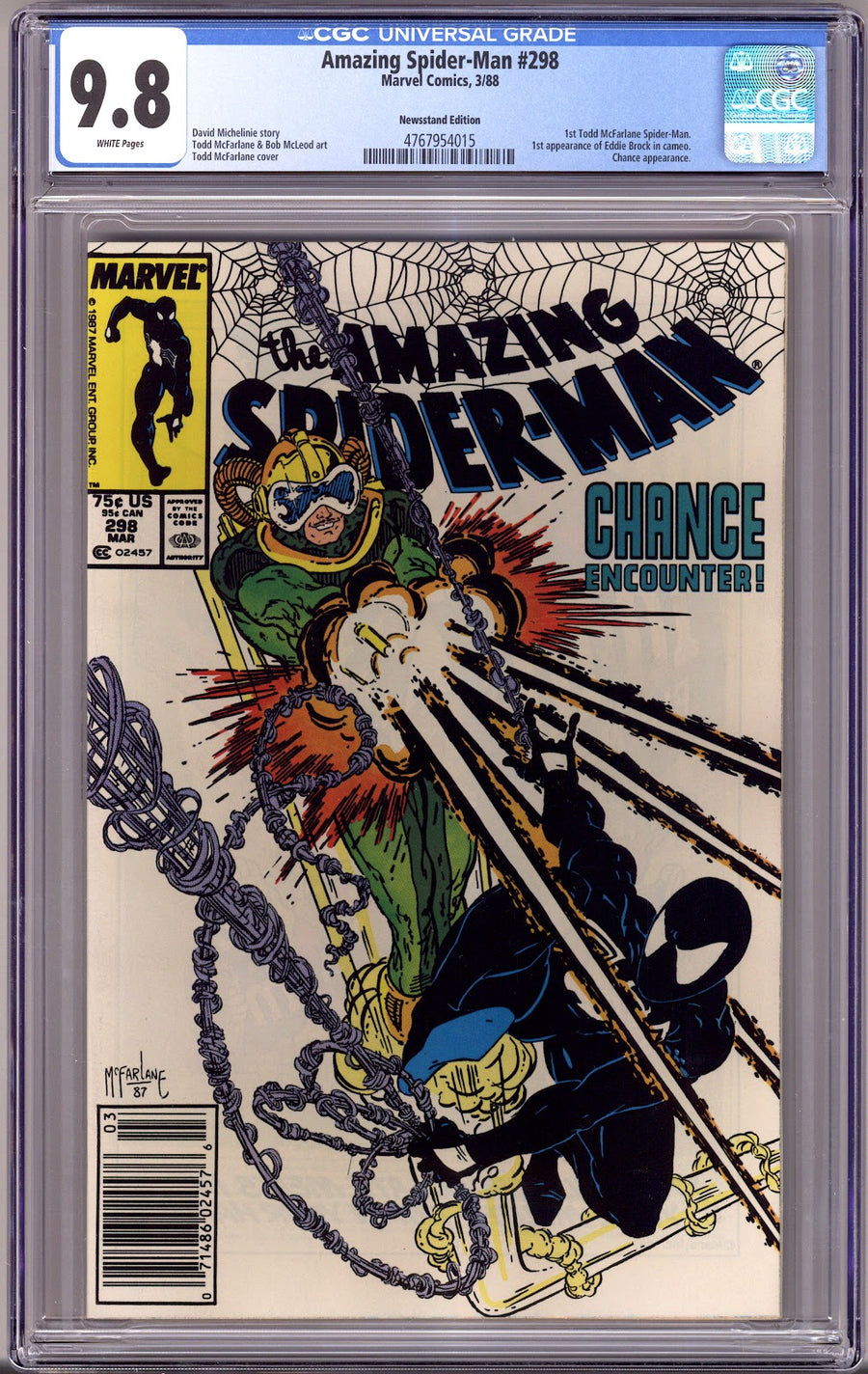 The Amazing Spider-Man Vol 1 298 CGC 9.8 (NM/M)   (1988)   Newsstand