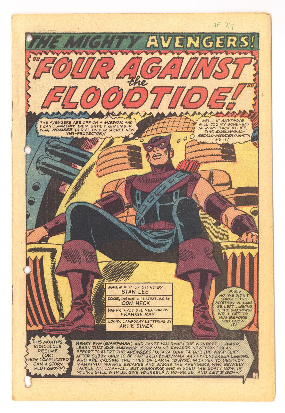 The Avengers Vol 1 27 Coverless (1966) 