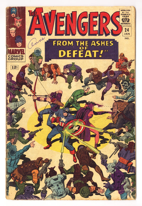 The Avengers Vol 1 24 VG- (3.5) (1966)