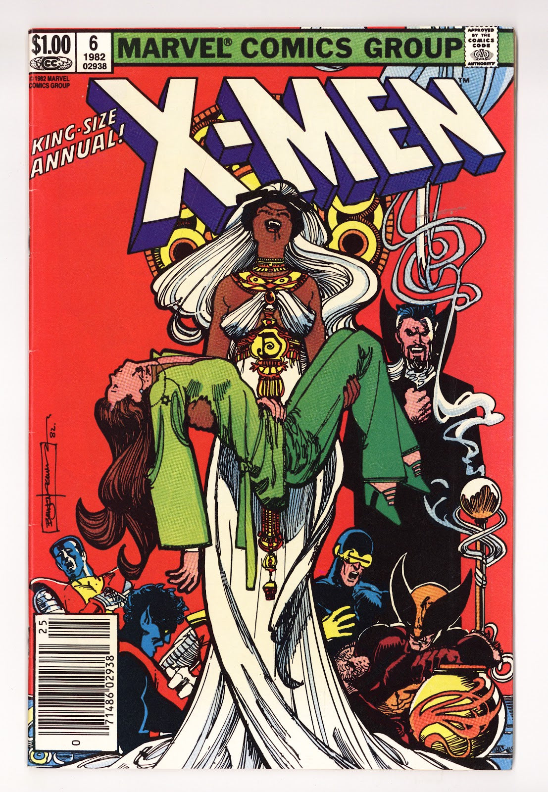 X-Men Annual 6 Mid Grade (1982) Newsstand 
