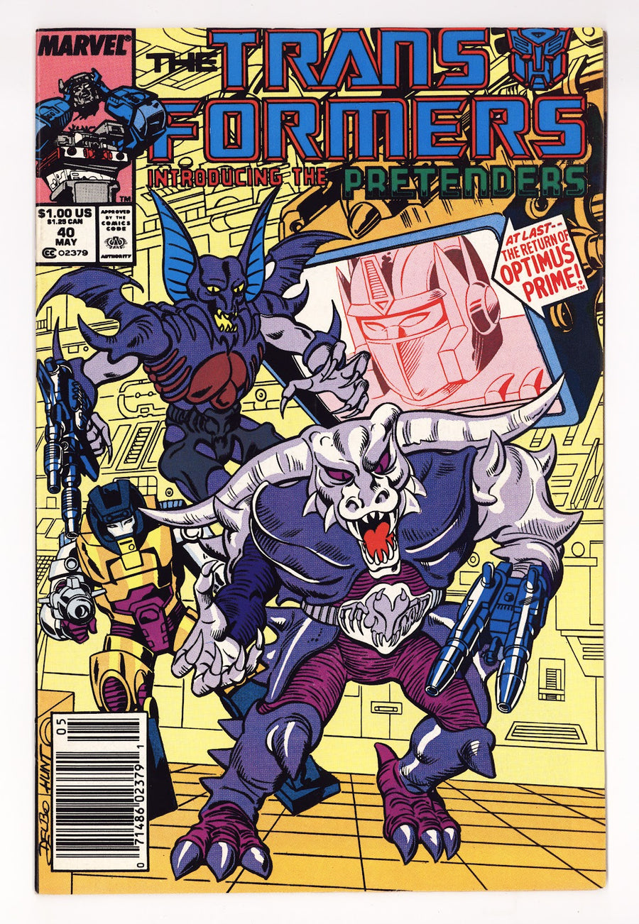 The Transformers Vol 1 40  Mid Grade   (1988)   Newsstand  