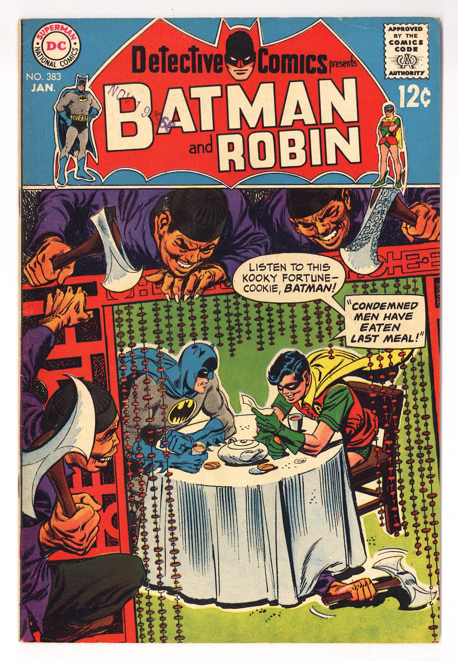 Detective Comics Vol 1 383  FN (6.0)   (1969)     
